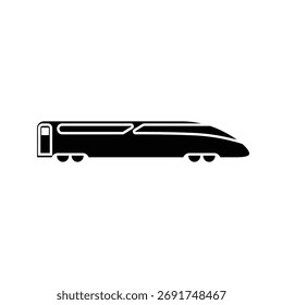 train icon in flat style. Subway vector illustration on isolated background. Transport sign business concept.