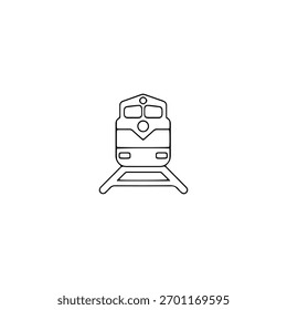Ícone de trem design de vetor plano.