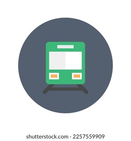 Train icon, Flat vector illustration for web and mobile interface