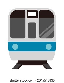 Train icon (front view) vector illustration