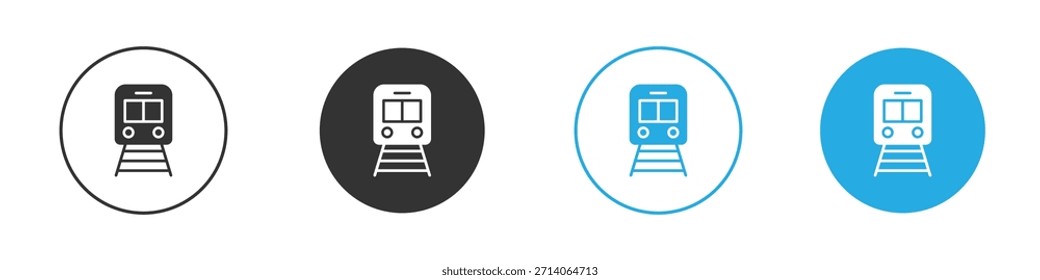 Ícone de trem. Modelo de design de ícone gráfico