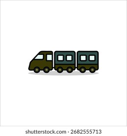 Icono de tren dibujado a mano ilustración ilustración