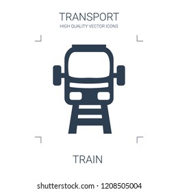 train icon. high quality filled train icon on white background. from transport collection flat trendy vector train symbol. use for web and mobile