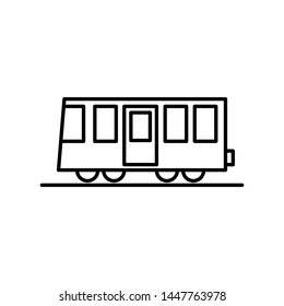 train icon, illustration design template 
