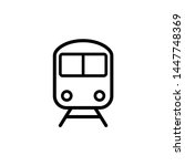 train icon, illustration front view design template