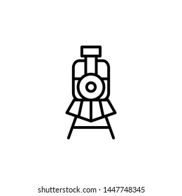 train icon, illustration front view design template