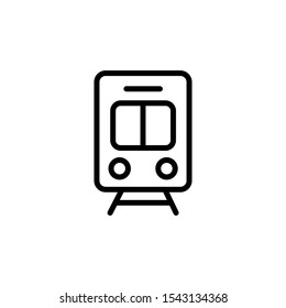 Train icon, illustration front view design template. EPS 10