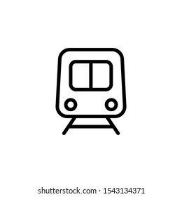 Train icon, illustration front view design template. EPS 10