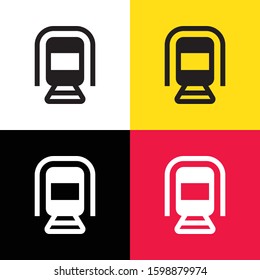 Train icon illustration isolated vector sign symbol