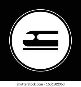 Train icon illustration isolated vector sign symbol