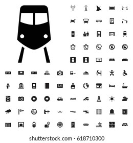 Train icon illustration isolated vector sign symbol. airport icons vector set. on white background