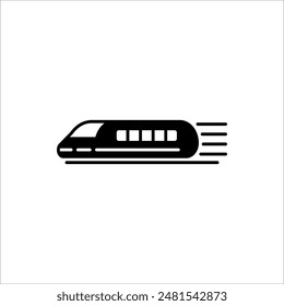 Icono de tren. Ilustración de Vector simple aislado sobre fondo blanco, eps 10.