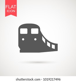 Train icon. Illustration of transport elements. Premium quality graphic design icon. Simple icon for websites, web design, mobile app, info graphics on white background