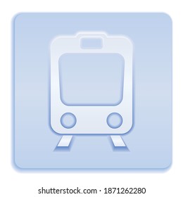 Train icon isolated. High speed train. Metro train symbol. Vector illustration