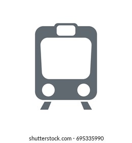 Train icon isolated. High speed train. Metro train symbol. Vector illustration