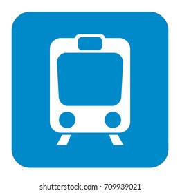 Train icon isolated. High speed train. Metro train symbol. Vector illustration
