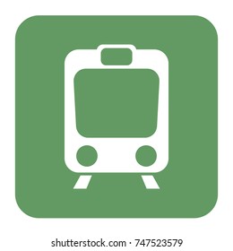 Train icon isolated. High speed train. Metro train symbol. Vector illustration
