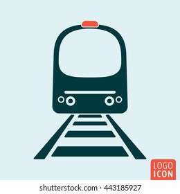 Train icon isolated. Metro train symbol. Vector illustration