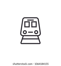 Train icon isolated on white background. Public transport symbol modern, simple, vector, icon for website design, mobile app, ui. Vector Illustration