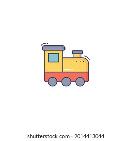 Icono Del Tren Aislado En Fondo Blanco