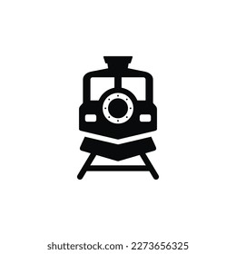 Train icon isolated on white background