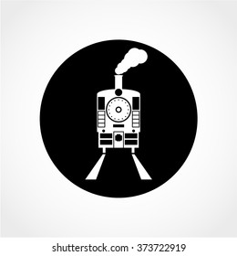 Train Icon Isolated on White Background