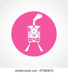 Train Icon Isolated on White Background