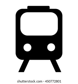 Train icon isolated on white background. Vector art.