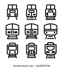 train icon isolated sign symbol vector illustration - Collection of high quality black style vector icons
