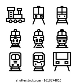 train icon isolated sign symbol vector illustration - Collection of high quality black style vector icons
