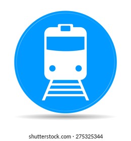 Train icon, isolated vector eps 10 illustration