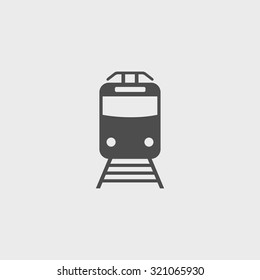 Train icon, isolated vector eps 10 illustration