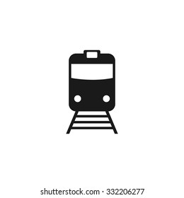 Train icon, isolated vector eps 10 illustration