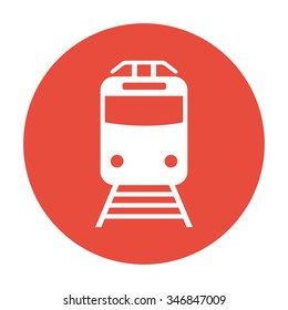 Train icon, isolated vector eps 10 illustration