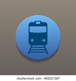Train icon, isolated vector eps 10 illustration