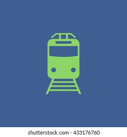 Train icon, isolated vector eps 10 illustration