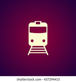 Train icon, isolated vector eps 10 illustration