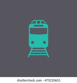 Train icon, isolated vector eps 10 illustration