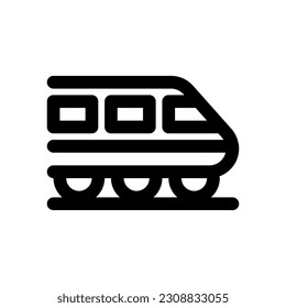 train icon line style vector