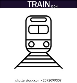 Train icon . Linear icon collection. Editable stroke. Vector illustration. EPS 10.