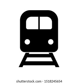 Train icon, logo isolated on white background