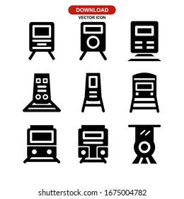 train icon or logo isolated sign symbol vector illustration - Collection of high quality black style vector icons
