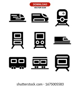 train icon or logo isolated sign symbol vector illustration - Collection of high quality black style vector icons
