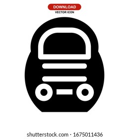 train icon or logo isolated sign symbol vector illustration - high quality black style vector icons
