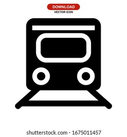 train icon or logo isolated sign symbol vector illustration - high quality black style vector icons
