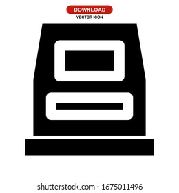 Icono del tren o logotipo símbolo de signo aislado ilustración vectorial - iconos vectoriales de estilo negro de alta calidad
