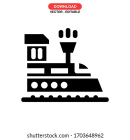 train icon or logo isolated sign symbol vector illustration - high quality black style vector icons
