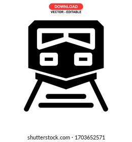 Zugsymbol oder Logo einzeln auf Zeichen Vektorillustration - Hochwertige Vektorsymbole
