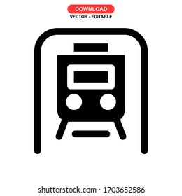 train icon or logo isolated sign symbol vector illustration - high quality black style vector icons
