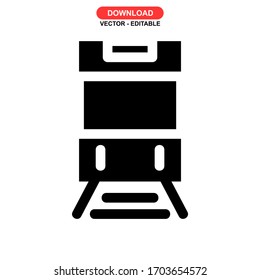 train icon or logo isolated sign symbol vector illustration - high quality black style vector icons
